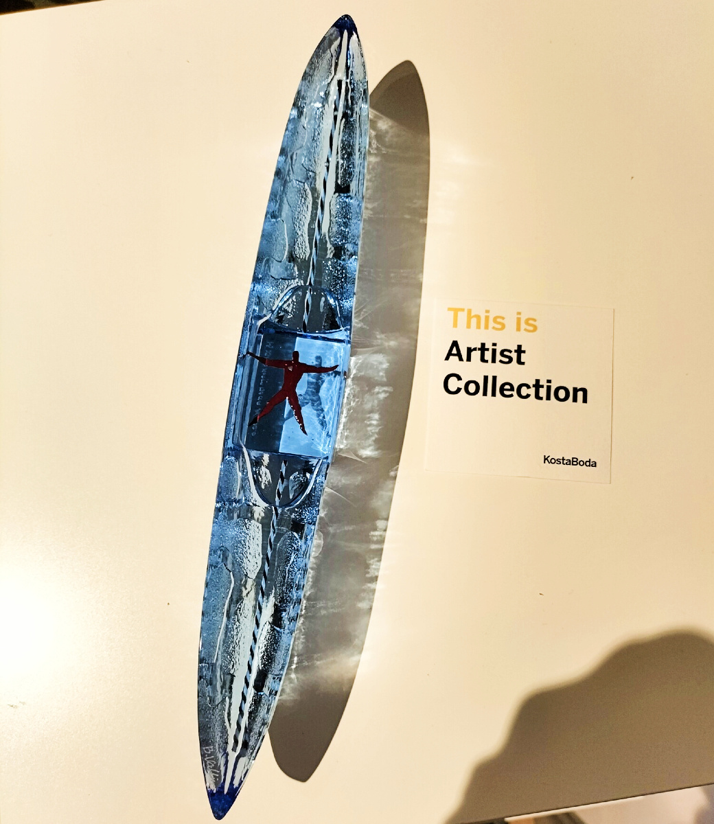 Kosta Boda boat DRIFTER Blauw | Bertil Vallien glaskunst Kosta Boda boat DRIFTER Blauw | Bertil Vallien glaskunst