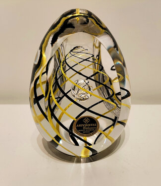 ArtCristal Bohemia Tsjechië Artcristal paperweight Egg spiral