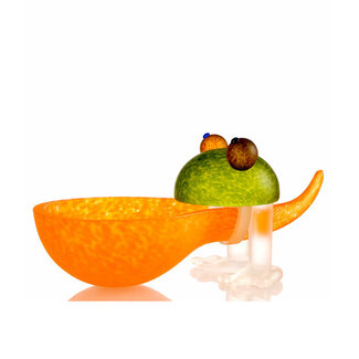 Glasstudio Borowski Borowski schale Frosch Orange