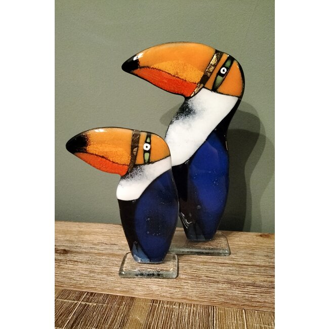 Glasstudio Habrat Tukan orange/gold