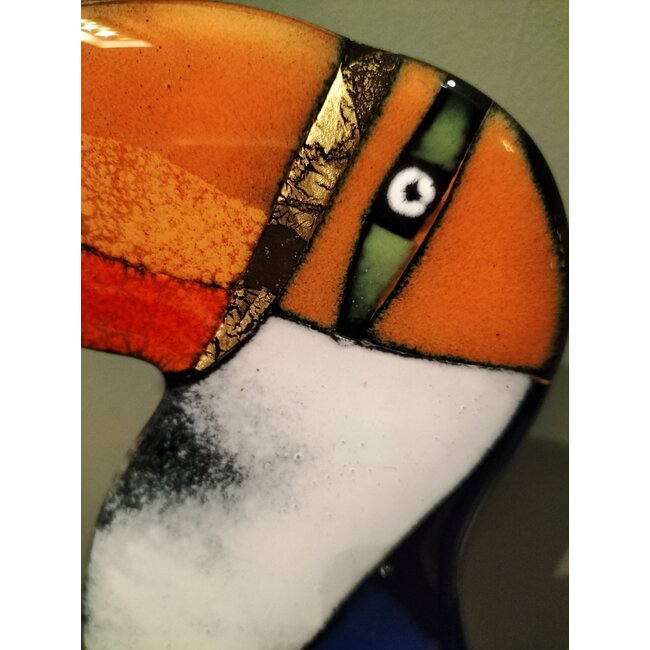 Glasstudio Habrat Tukan orange/gold