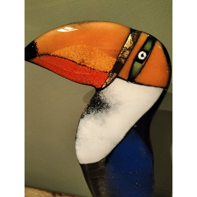 Glasstudio Habrat Tukan orange/gold