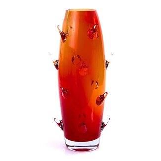 Loranto Glas Loranto Glas - Kristallvase Kaktus rot