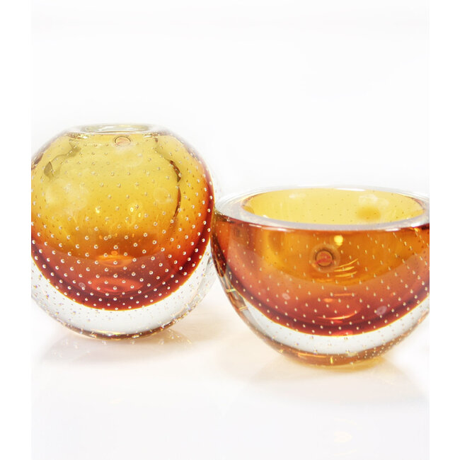 Ozzaro Kristal spijkerbol amber