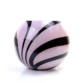 Loranto Glas Loranto glas - Zebra vaas 20cm