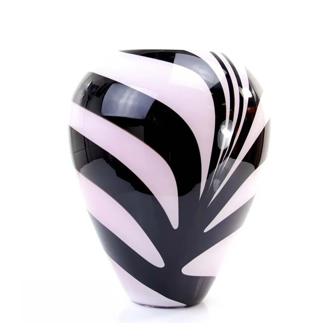 Loranto Glass zebra vaas 33cm
