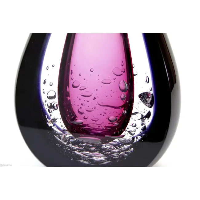 Ozzaro - Exclusieve glaskunst roze/zwart