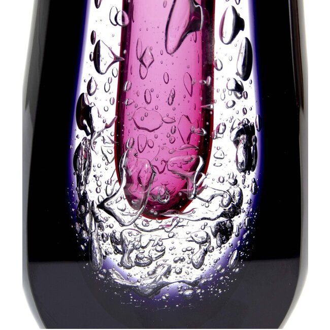 Ozzaro - Exclusieve glaskunst roze/zwart