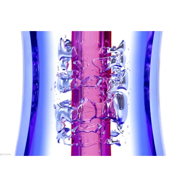 Ozzaro - Exclusieve glaskunst blauw/roze