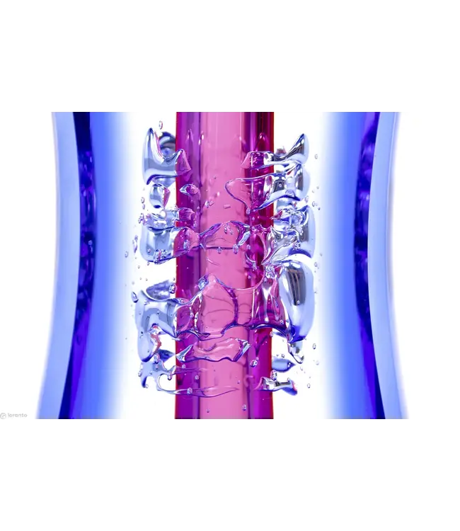 Ozzaro - Exklusive Glaskunst blau/rosa