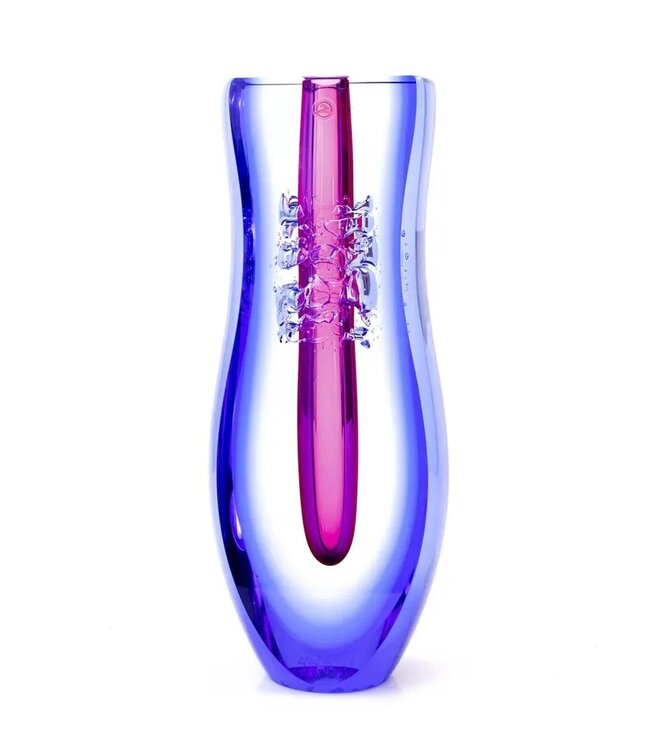 Ozzaro - Exklusive Glaskunst blau/rosa