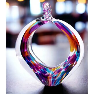 Ozzaro Kristal Tsjechië Ozzaro - Luxe glasobject Eternity bruin/multi
