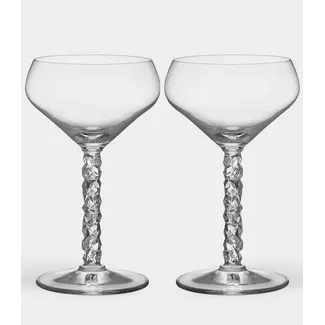 Orrefors Zweden Orrefors champagneglas Carat (2-pack)