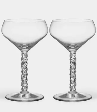 Orrefors Zweden Orrefors champagneglas Carat (2-pack)