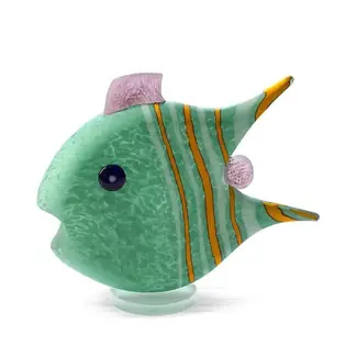 Glasstudio Borowski Borowski Glas - Angelfisch Mittel grün