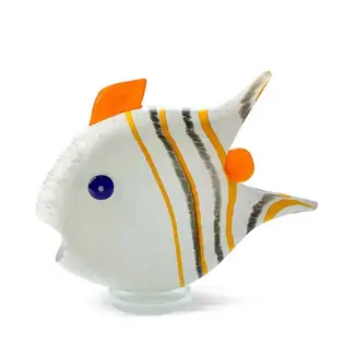 Glasstudio Borowski Borowski Glas - Angelfish Medium weiß