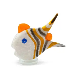Glasstudio Borowski Borowski glaskunst Angelfish Klein weiß