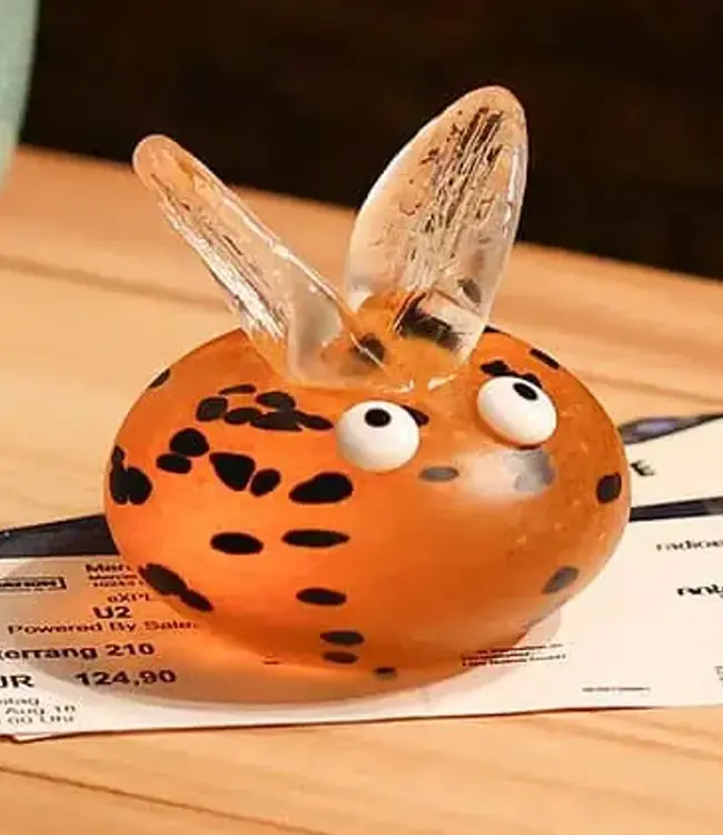 Glasstudio Borowski Borowski Briefbeschwerer Bugzee orange