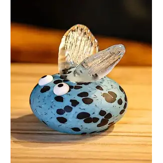 Glasstudio Borowski Borowski Briefbeschwerer Bugzee blau