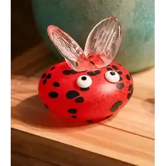 Glasstudio Borowski Borowski paperweight Bugzee rood