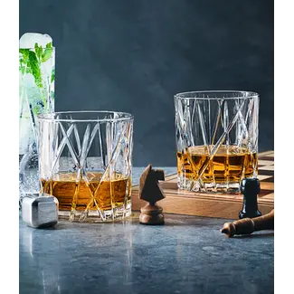 Orrefors Zweden Kristallen whiskyglas City (4-pack) - Orrefors