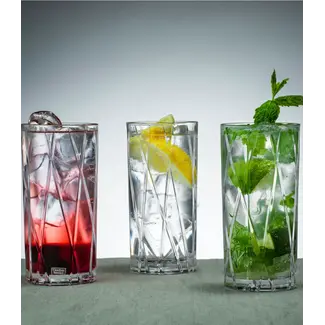 Orrefors Zweden Kristallen longdrinkglas City (4-pack) - Orrefors