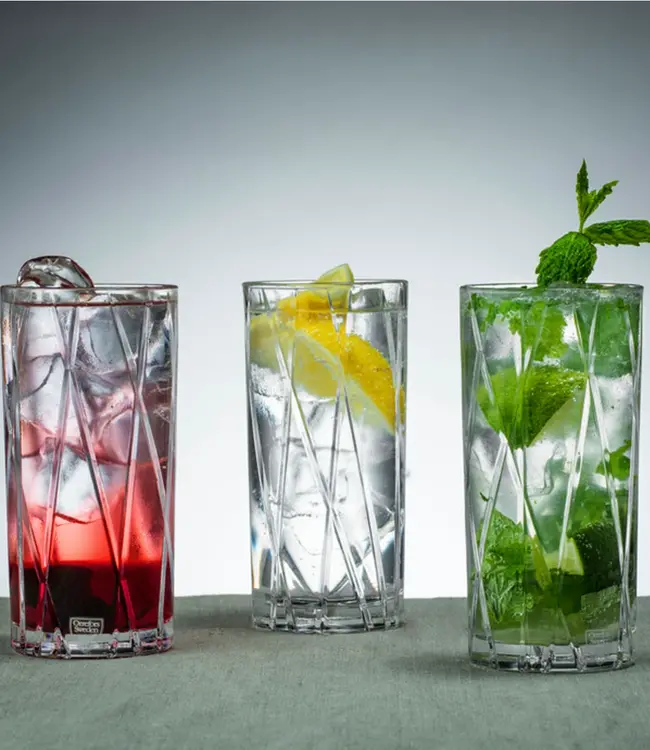 Orrefors Zweden Kristallen longdrinkglas City (4-pack) - Orrefors