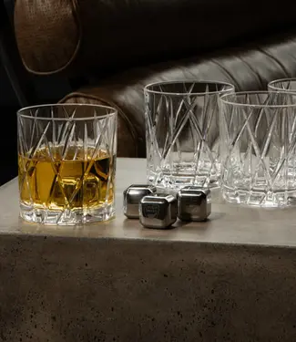 Orrefors Zweden Kristallen whiskeyglas City (4-pack) - Orrefors