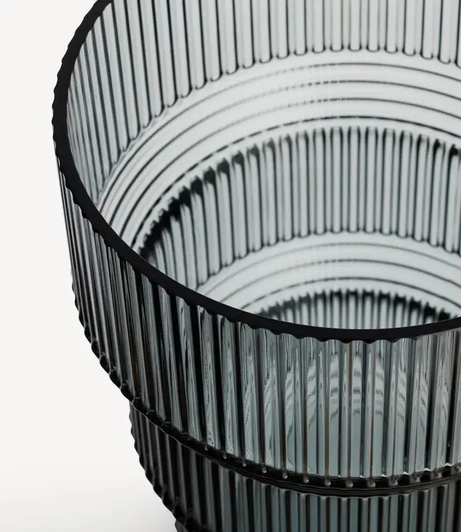 Kosta Boda Vase Pavillon grau