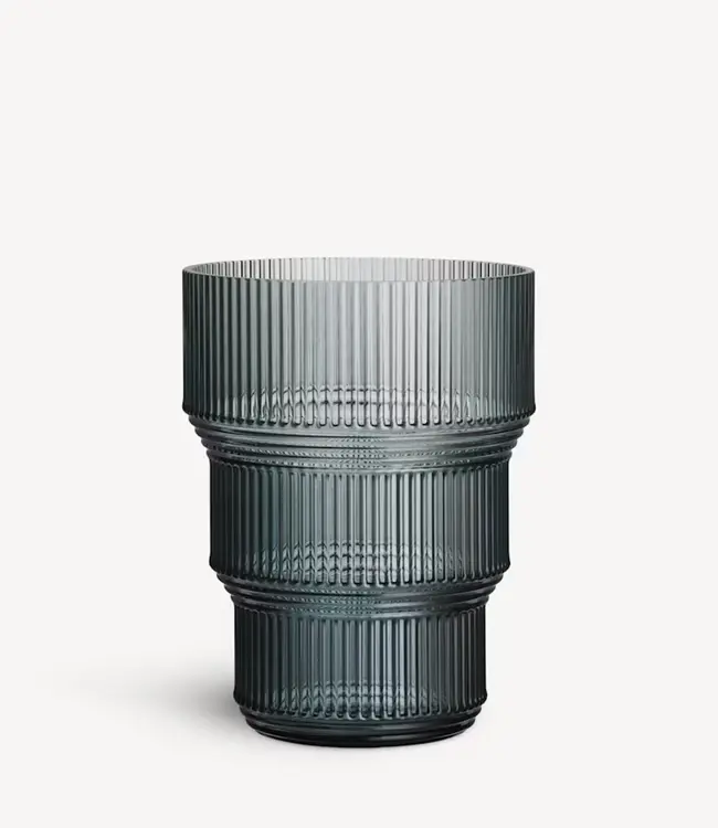 Kosta Boda Vase Pavillon grau