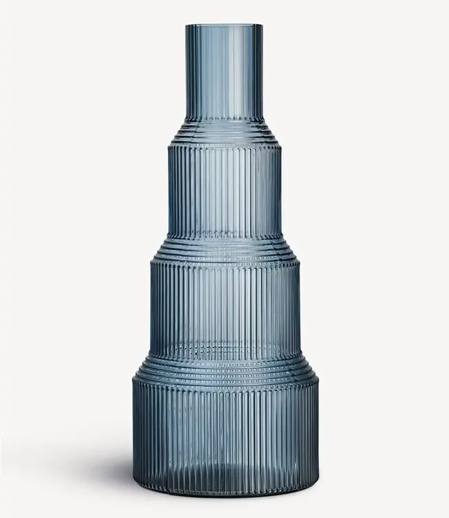 Kosta Boda Vase Pavilion Blau