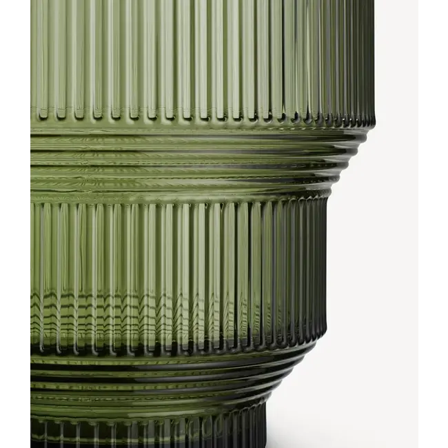 Kosta Boda Vase Pavillon grün