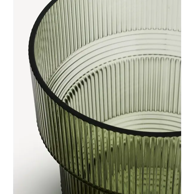 Kosta Boda Vase Pavillon grün