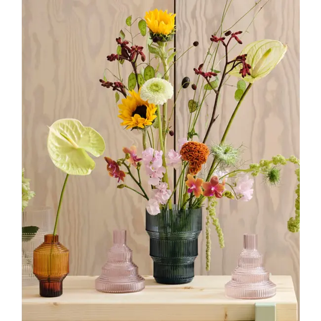 Kosta Boda vaas Pavilion pink