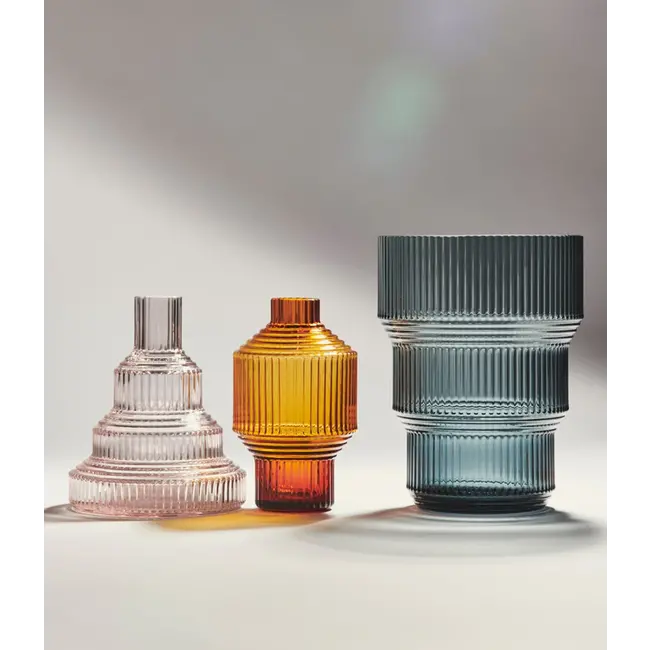 Kosta Boda vaas Pavilion pink