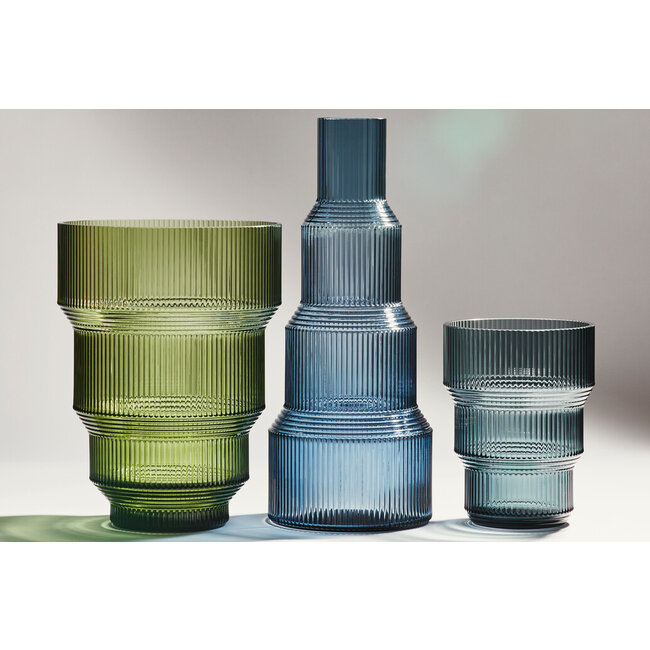 Kosta Boda Vase Pavillon grün