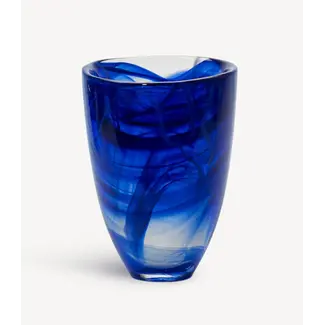 Anna Ehrner Kosta Boda vase Contrast - blau