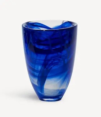 Kosta Boda Kosta Boda vaas Contrast - blauw