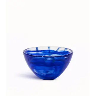 Anna Ehrner Kosta Boda schaal Contrast blauw