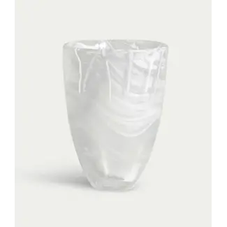 Anna Ehrner Kosta Boda vase Contrast Weiß