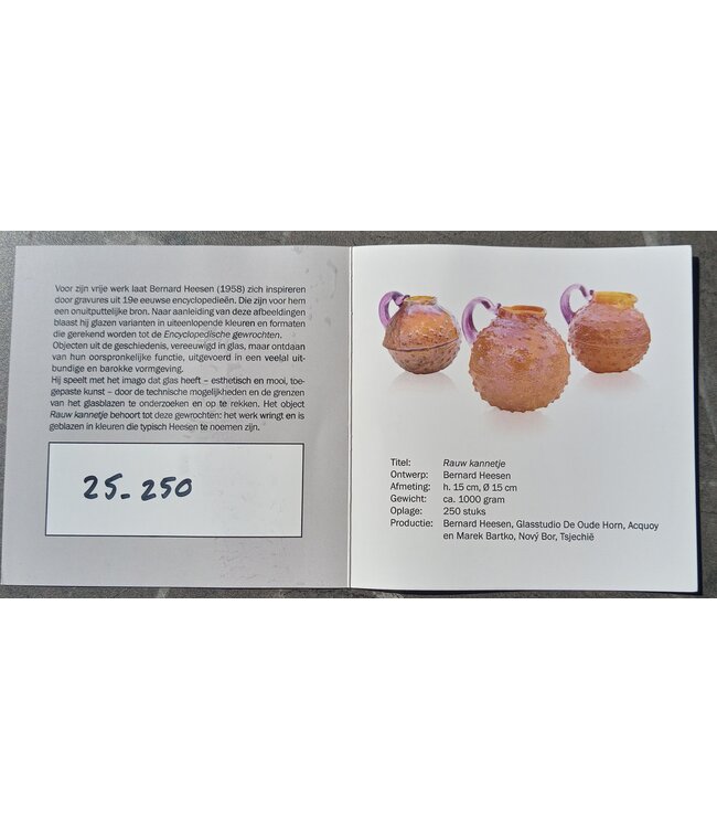 Bernard Heesen - Jaarobject Glaskunstbeurs Leerdam 2019