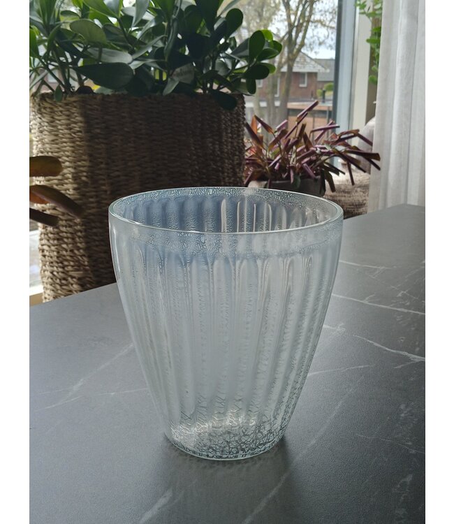 Andries Copier - Craquelé Sonoor Vase Weiß 1935