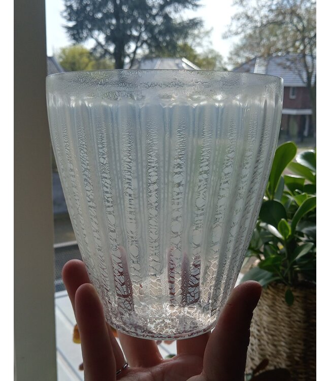 Andries Copier - Craquelé Sonoor Vase Weiß 1935