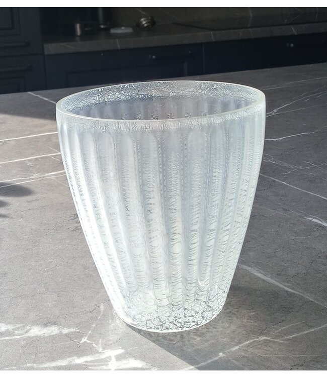 Andries Copier - Craquelé Sonoor Vase Weiß 1935