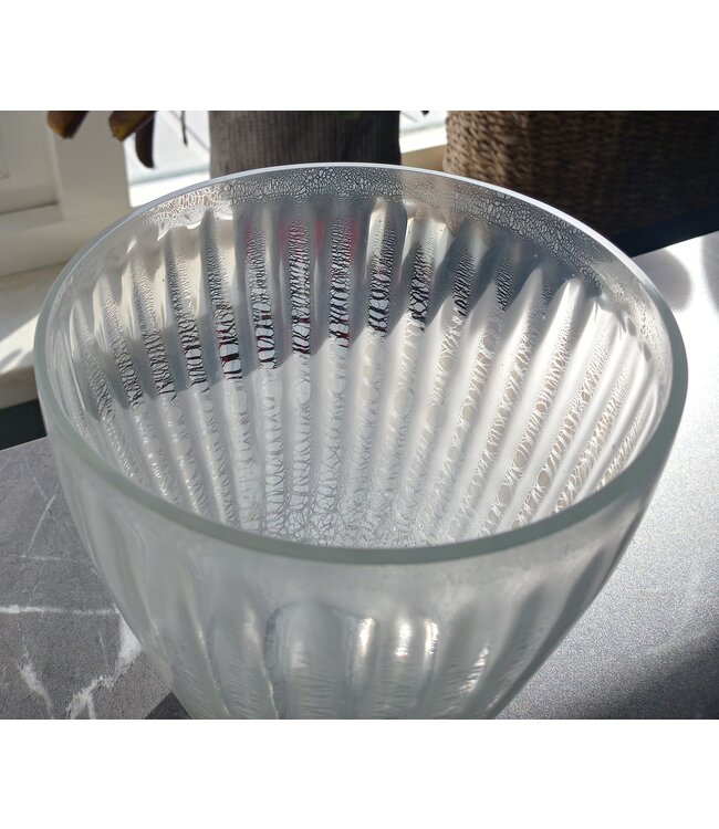 Andries Copier - Craquelé Sonoor Vaas Wit  1935