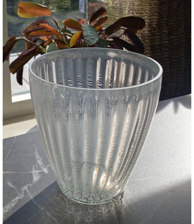 Andries Copier - Craquelé Sonoor Vase Weiß 1935