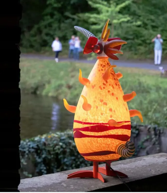 Borowski glaskunst lamp Bonzo 'Sunny'