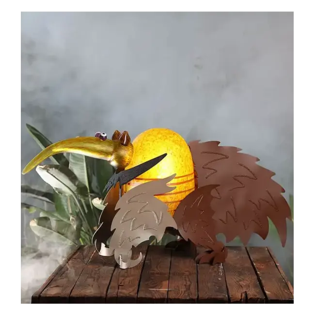 Borowski glaskunst lamp Fletcher, olijf