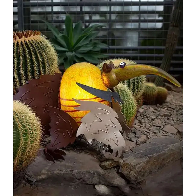 Borowski glaskunst lamp Fletcher, olijf