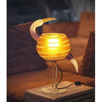 Glasstudio Borowski Borowski tafellamp Ibis amber
